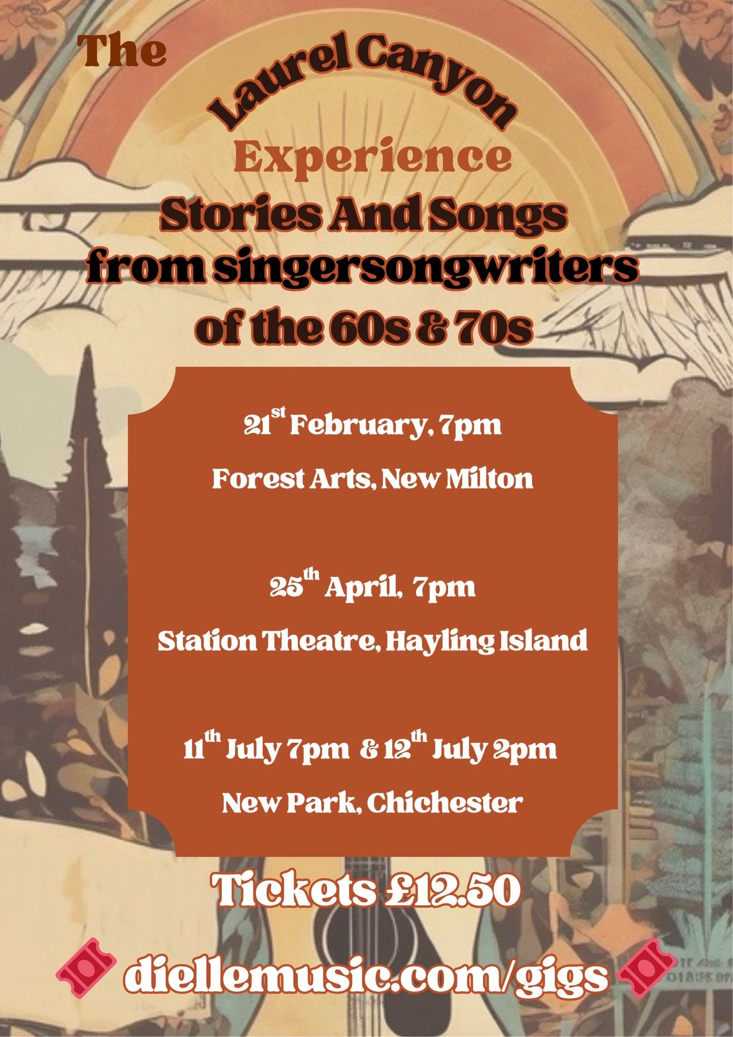 Tickets Sun 12th July - Adv - The Laurel Canyon Experience - Chichester Arts Festival